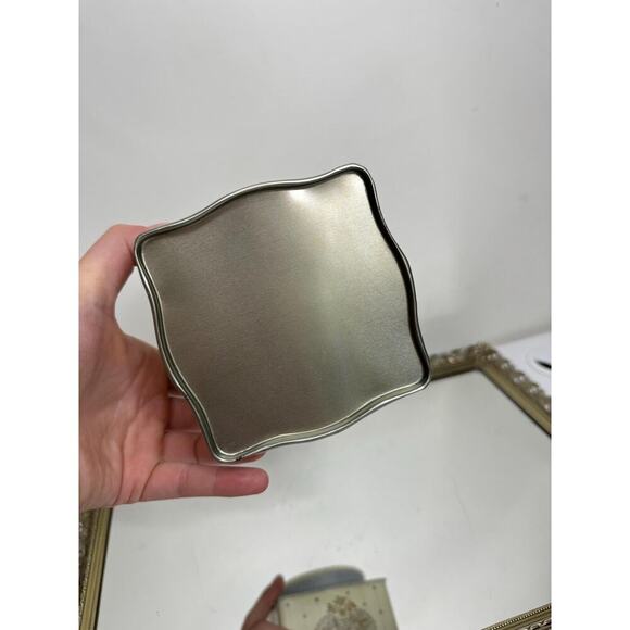 Vintage Rectangular Heart Tea Tin With Lid Cottagecore - Picture 5 of 9